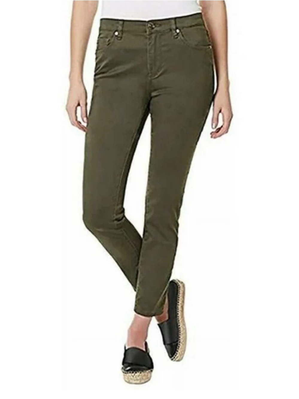 Buffalo David Bitton Olive Slim Ankle Pants